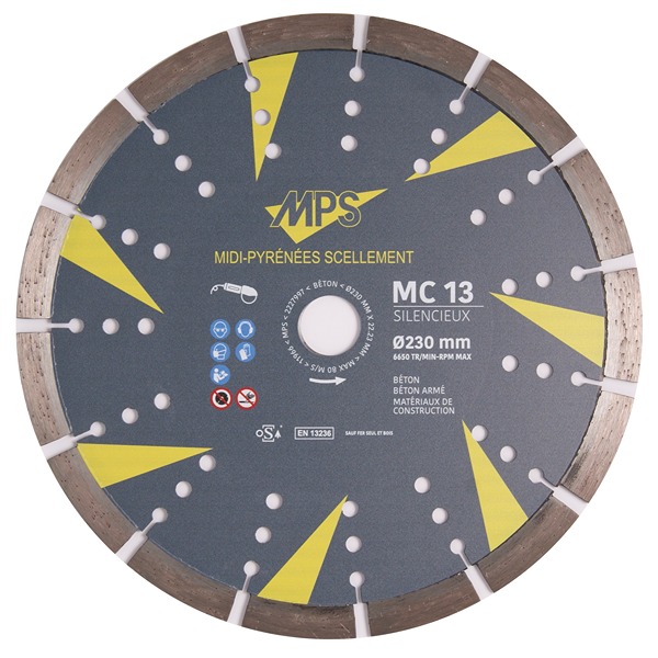 Disque diamant Universel - MPS Ø230 - Silencieux