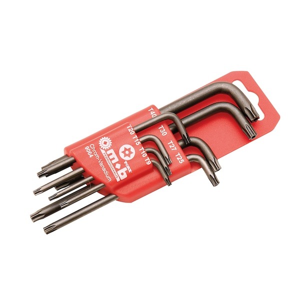 Jeu de clés mâles Torx percé CRV