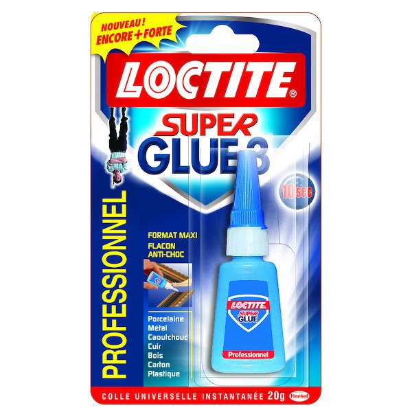 Colle instantanée SUPER GLUE-3 PROFESSIONNEL