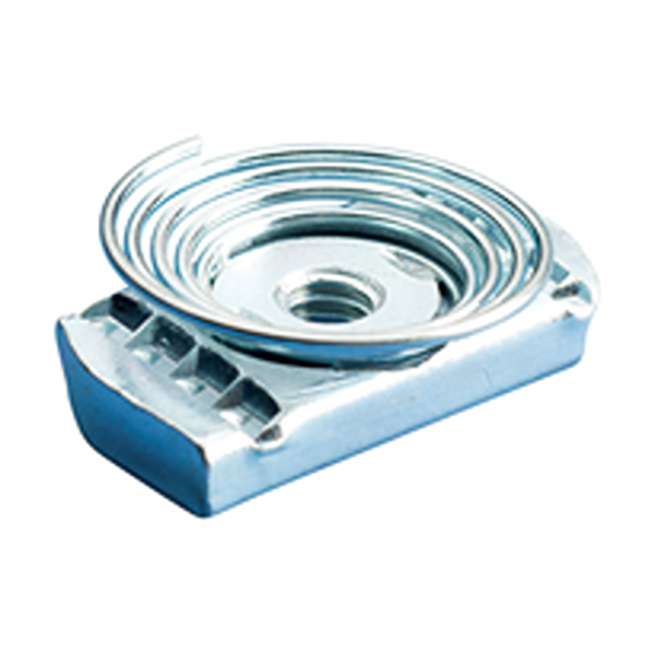 Ecrou rail pour 41 avec ressort court pour rail type 41x21
