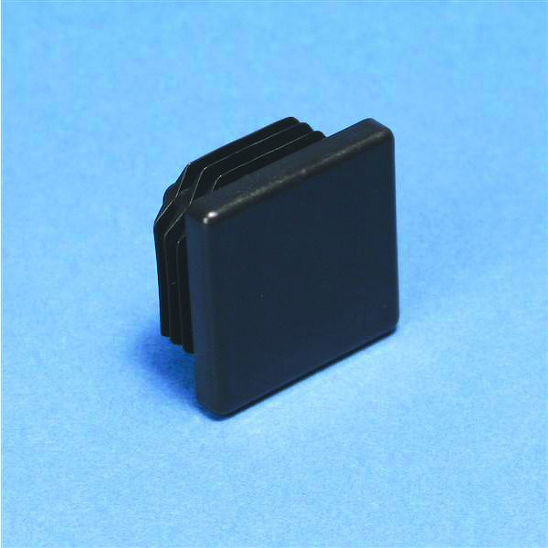 Bouchon PVC noir - rail 30x15