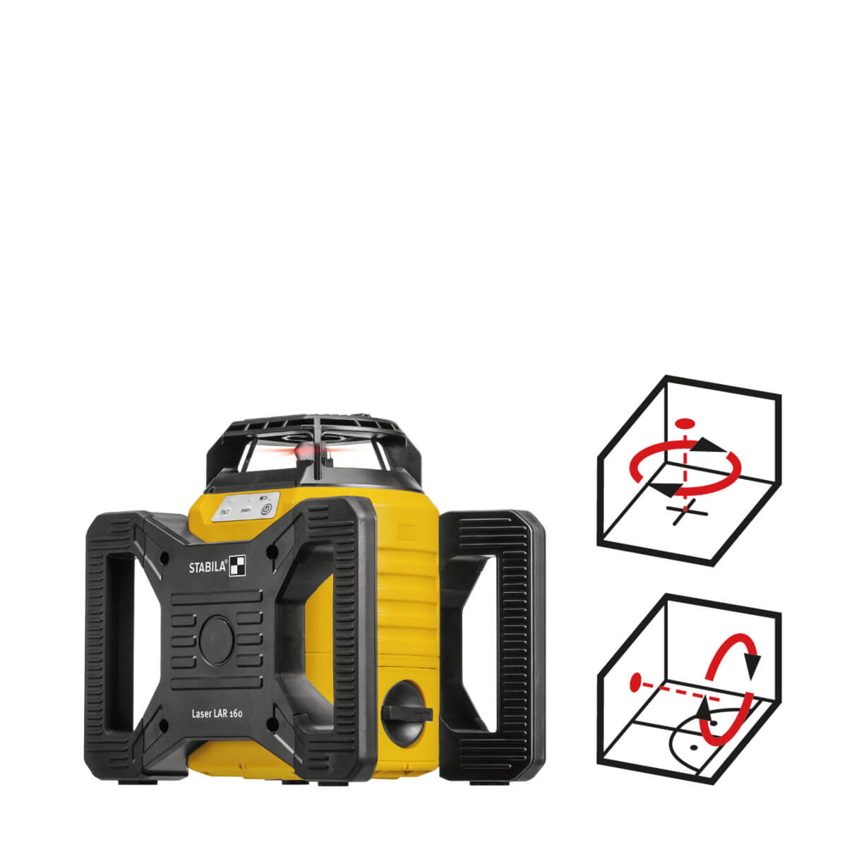 Laser rotatif STABILA LAR 160, set de 7 pièces