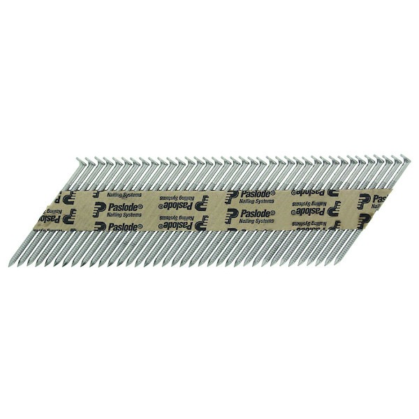 Clou IM350 cranté bande papier 34° inox A2 avec cartouche de gaz