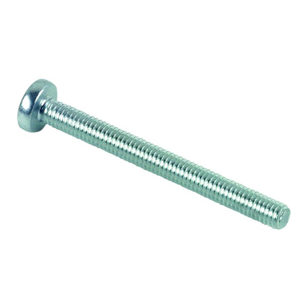 Vis à métaux tête cylindrique bombée large Pozidriv zingué