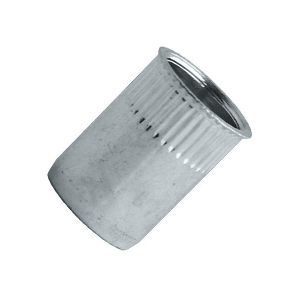 Écrou à sertir aveugle tête réduite crantée ENR inox A2