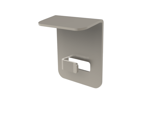 Clip de fixation pour chemin de cable en fil - hauteur 65 et 105mm  pour couvercle TNRE-TERE-ZMD