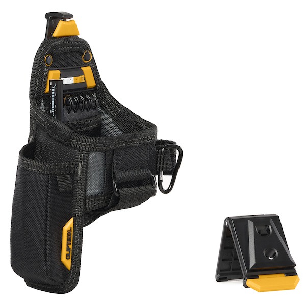 POCHE POUR METRE RUBAN, CUTTER ET BLOC NOTE AVEC CRAYON ET CLIP