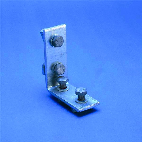 Équerre 4 trous prémonté - M10 - Strut - Inox