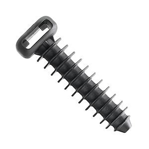 Embase à frapper pour collier de cablage noir