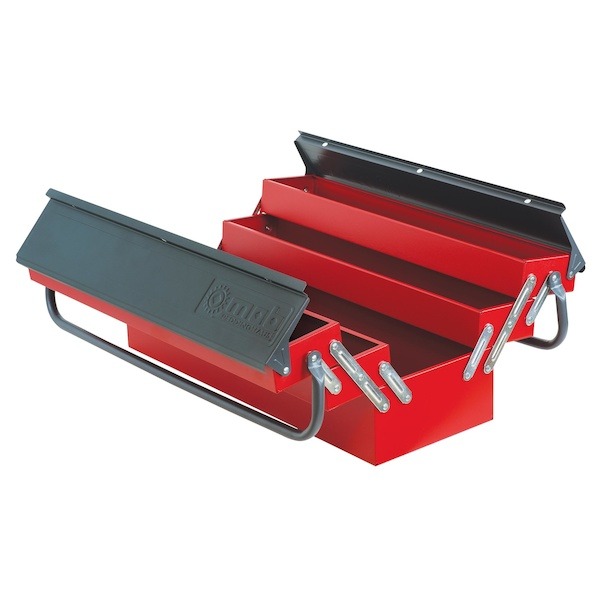 Boîte à outils 5 compartiments bicolore