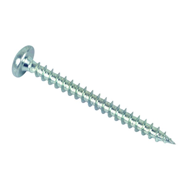 Vis pour panneaux agglomérés tête cylindrique Pozidriv zingué
