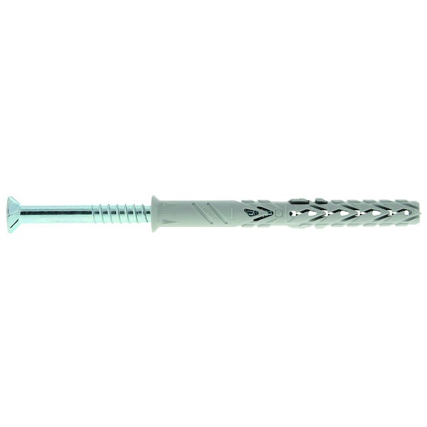 Cheville nylon B-LONG vis tête fraisée zingué